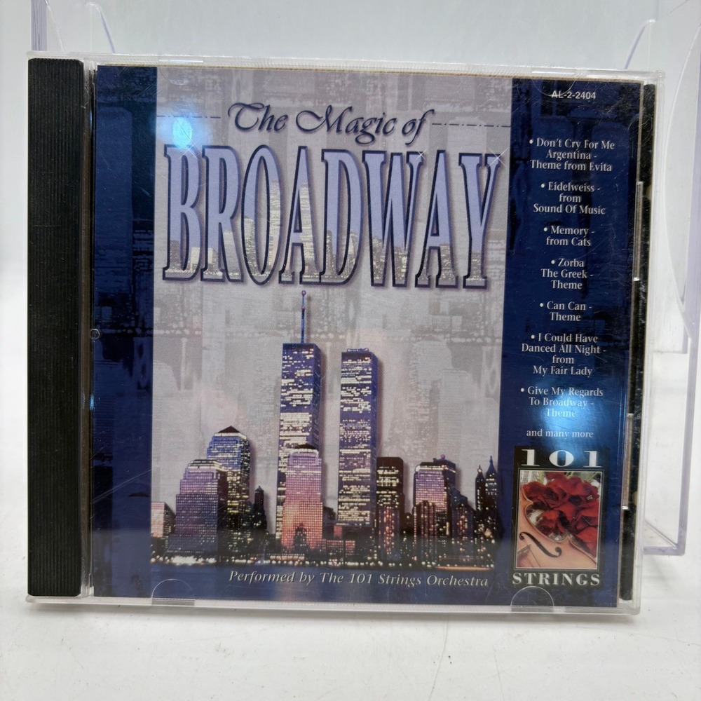 The Magic of Broadway 101 Strings Orchestra CD AL-2-2404 Twin Towers Cover 1996
